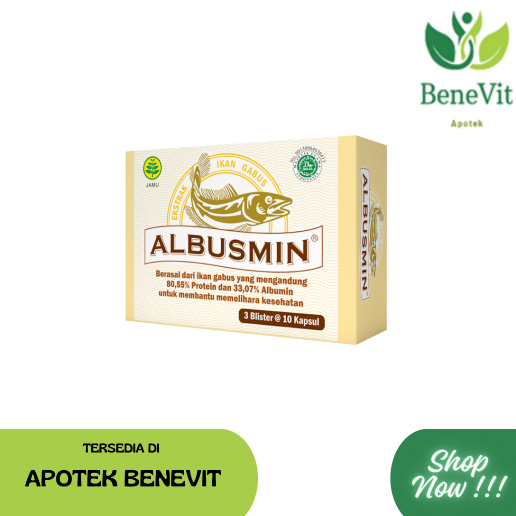 Albusmin- kapsul ekstrak Ikan Gabus 30 Kapsul