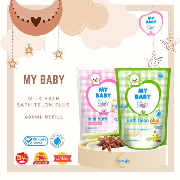 MY BABY Milk Bath |  MY BABY Bath Telon Plus REFILL 400ML
