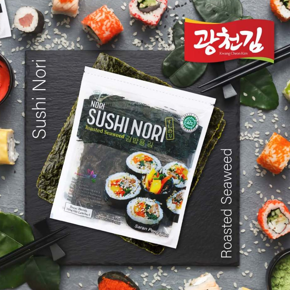 

Sushi Nori Panggang | Sushi Nori Isi 10 Lembar | Roasted Seaweed | Kimbab Nori