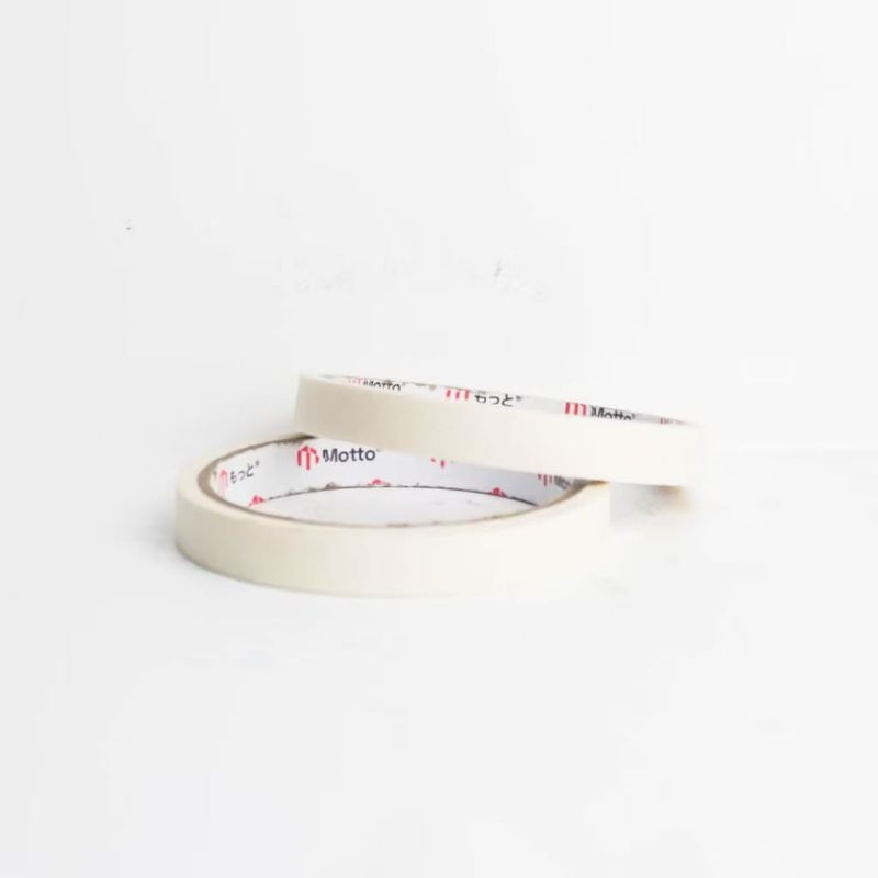 

Lakban kertas/Masking tape cream 12mm x 10 Meter -1 pcs