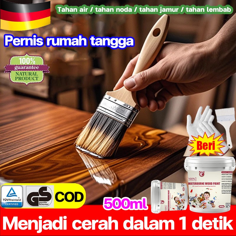 Indonesia tahan panas TOP1PERNIS KAYU 500ml/Kayu dengan cat cerah/WOOD STAIN/ Kecil Cat Kayu Plitur
