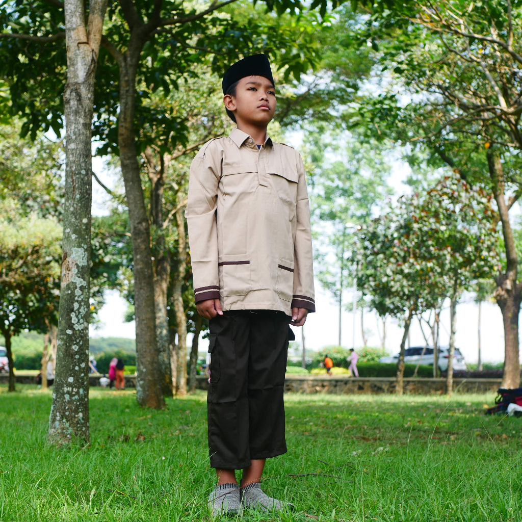 Seragam Sekolah Baju Siaga Panjang Osfot Sariwarna