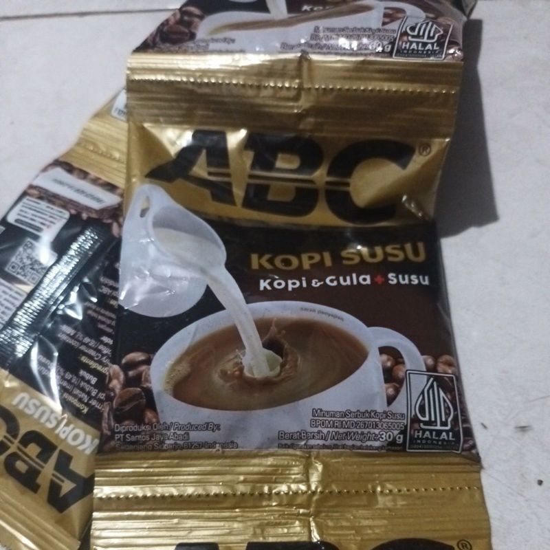 

[10Pcs] ABC Kopi Gula Susu Sachet 30Gr