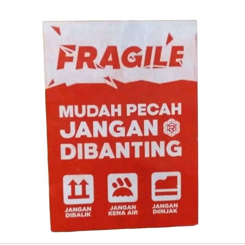 

Tambahan Stiker Fragile Mudah Pecah Jangan Dibanting pada packingan barang agar aman saat pengiriman 1 Lembar Ukuran 7 cm x 5 cm Sticker Jangan Dibalik Jangan Kena Air Jangan Diinjak