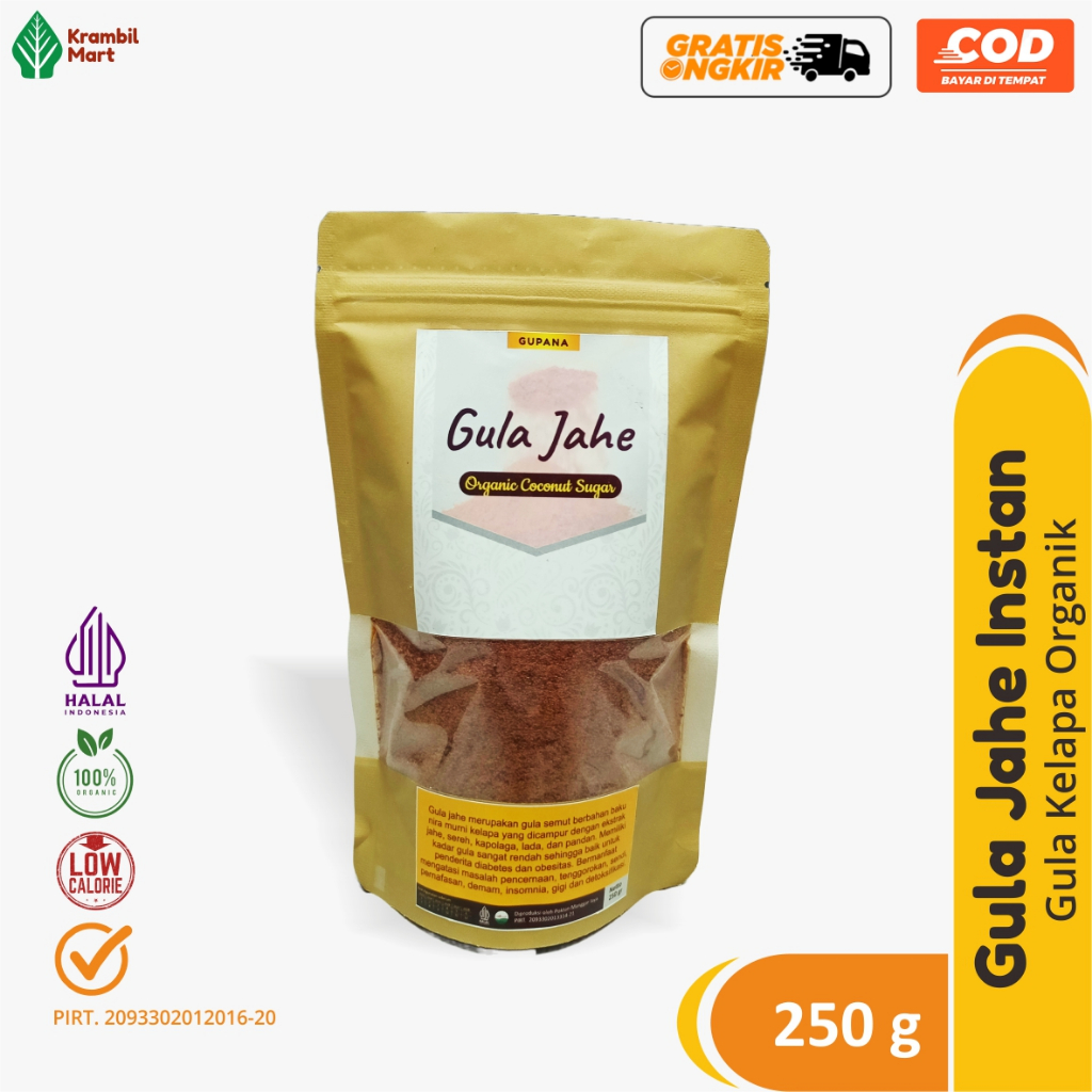 

Jahe Gula Kelapa Bubuk Minuman Instan Alami Menyehatkan 250g