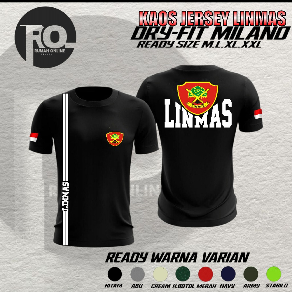 Kaos Linmas/Kaos SatLinmas/Kaos Pendek Linmas/Kaos Pendek SatLinmas Termurah