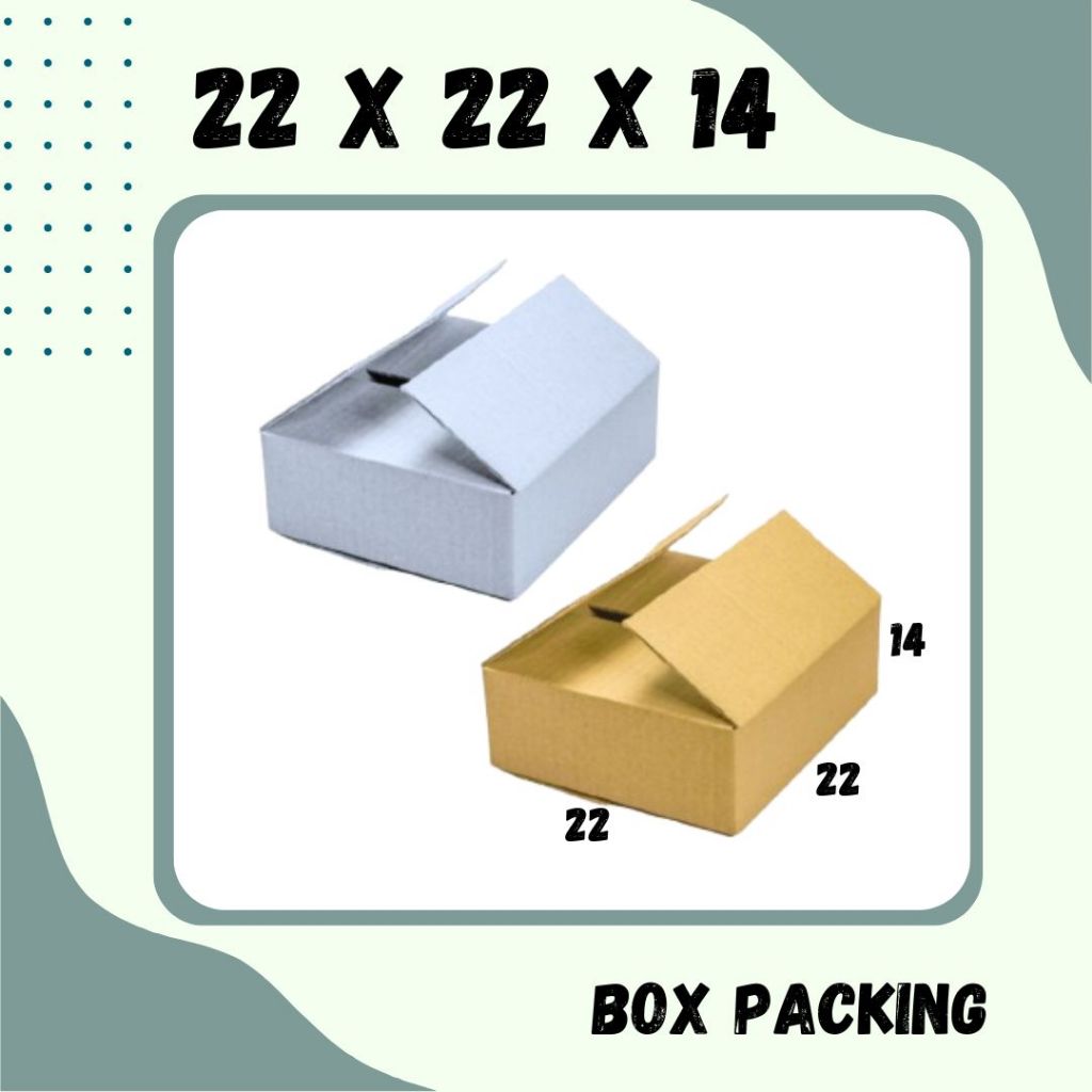 

Kardus 22x22x14 A1 Box Dus Packing Kotak Kemasan Karton Souvenir Hampers