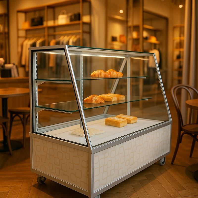 Etalase Kaca Makanan Counter Hp