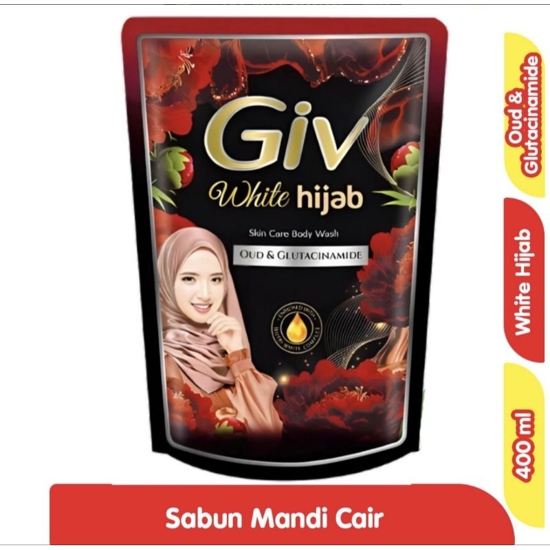 Giv White Hijab Sabun Mandi Cair 400 ml