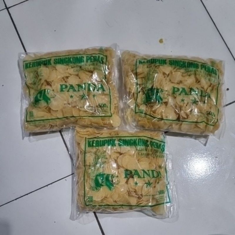

Kerupuk Panda Ubi / kerupuk singkong pedas isi 500 gram