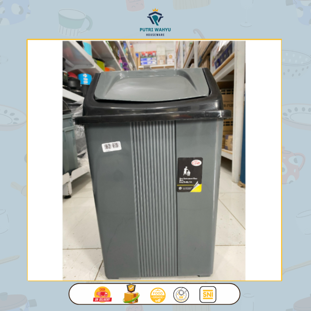 Tempat Sampah Komet Star 42 L / Tong Sampah Tempat Sampah Tutup Goyang