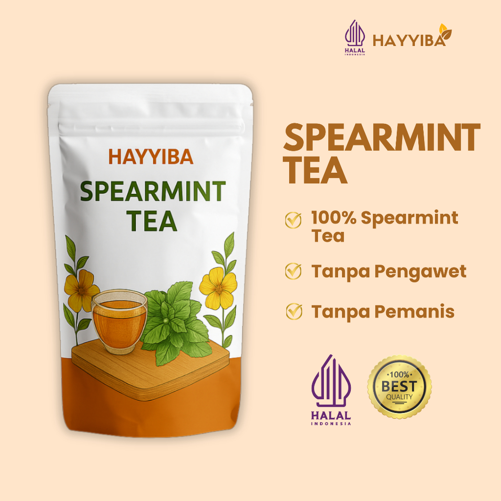 

Hayyiba Spearmint Tea | Teh Spearmint Untuk Jerawat Hormon PCOS Promil | Pure Spearmint Tea