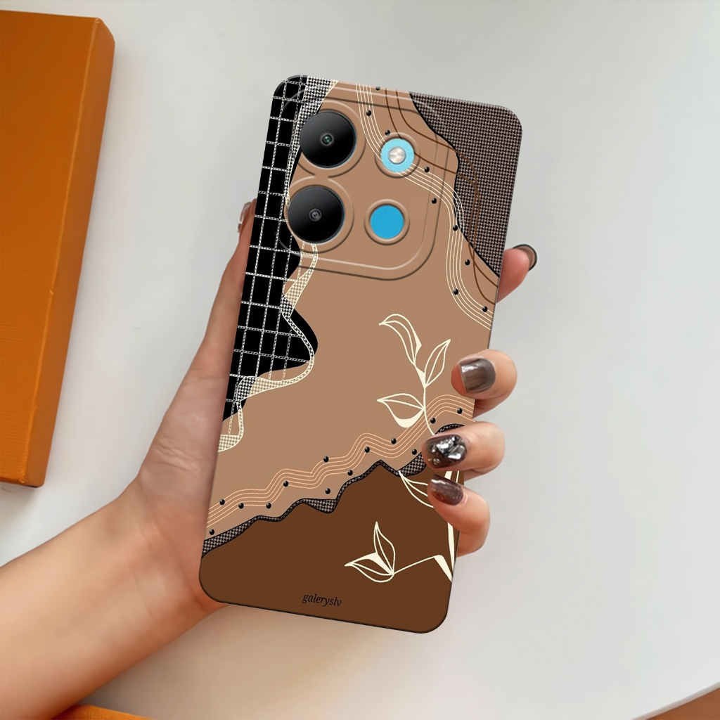 Case Infinix Smart 7 - [Mottif Estetik] Terbaru Softcase Procamera Anti Sobek - Casing Silikon Lentu