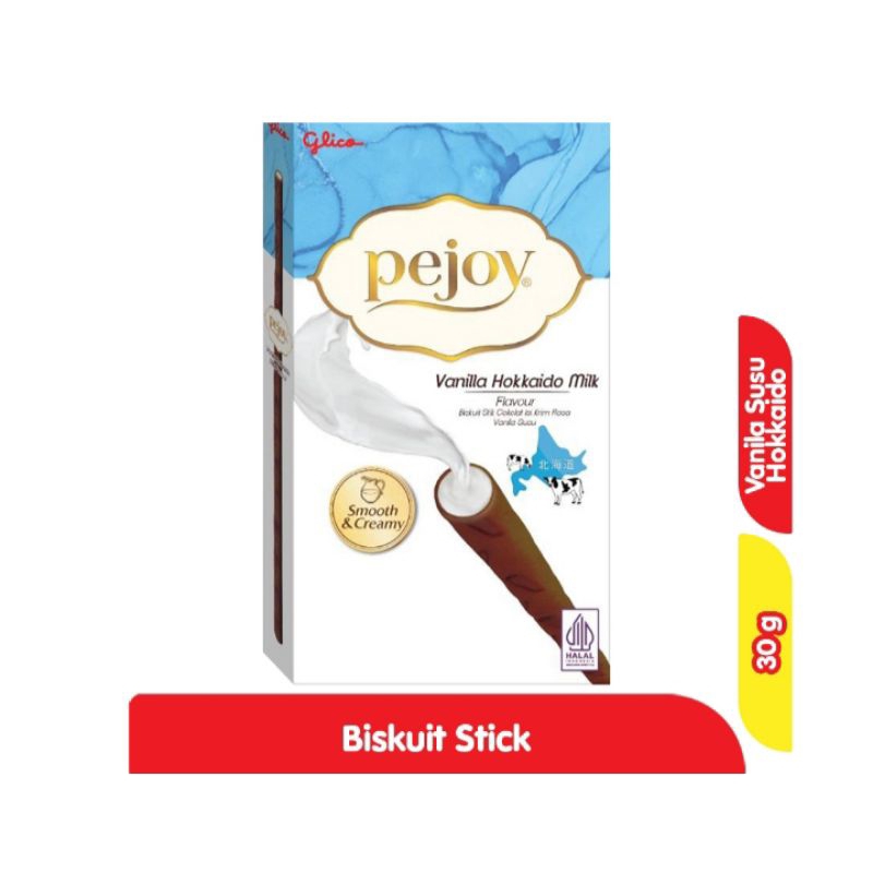 

Pejoy Biskuit Stik Vanila Susu Hokkaido 30gram