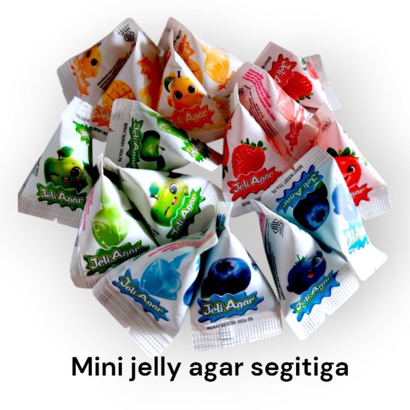 

(10 pcs) jelly agar segitiga rasa buah