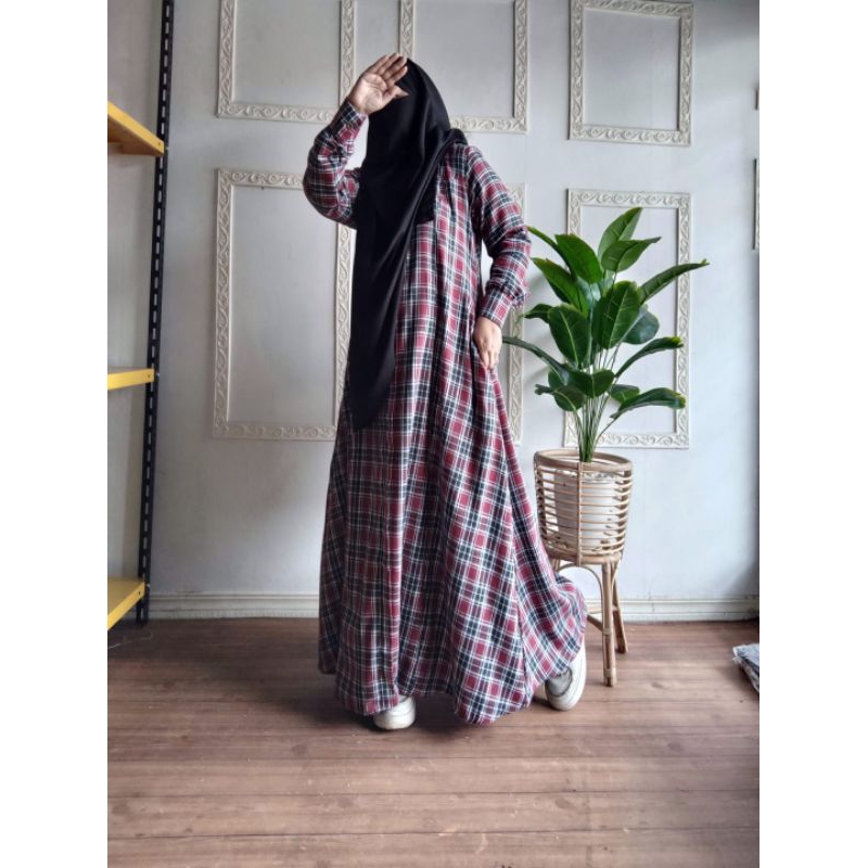 Abaya Flanel Gamis Katun Flanel Gamis Katun Gamis Umroh