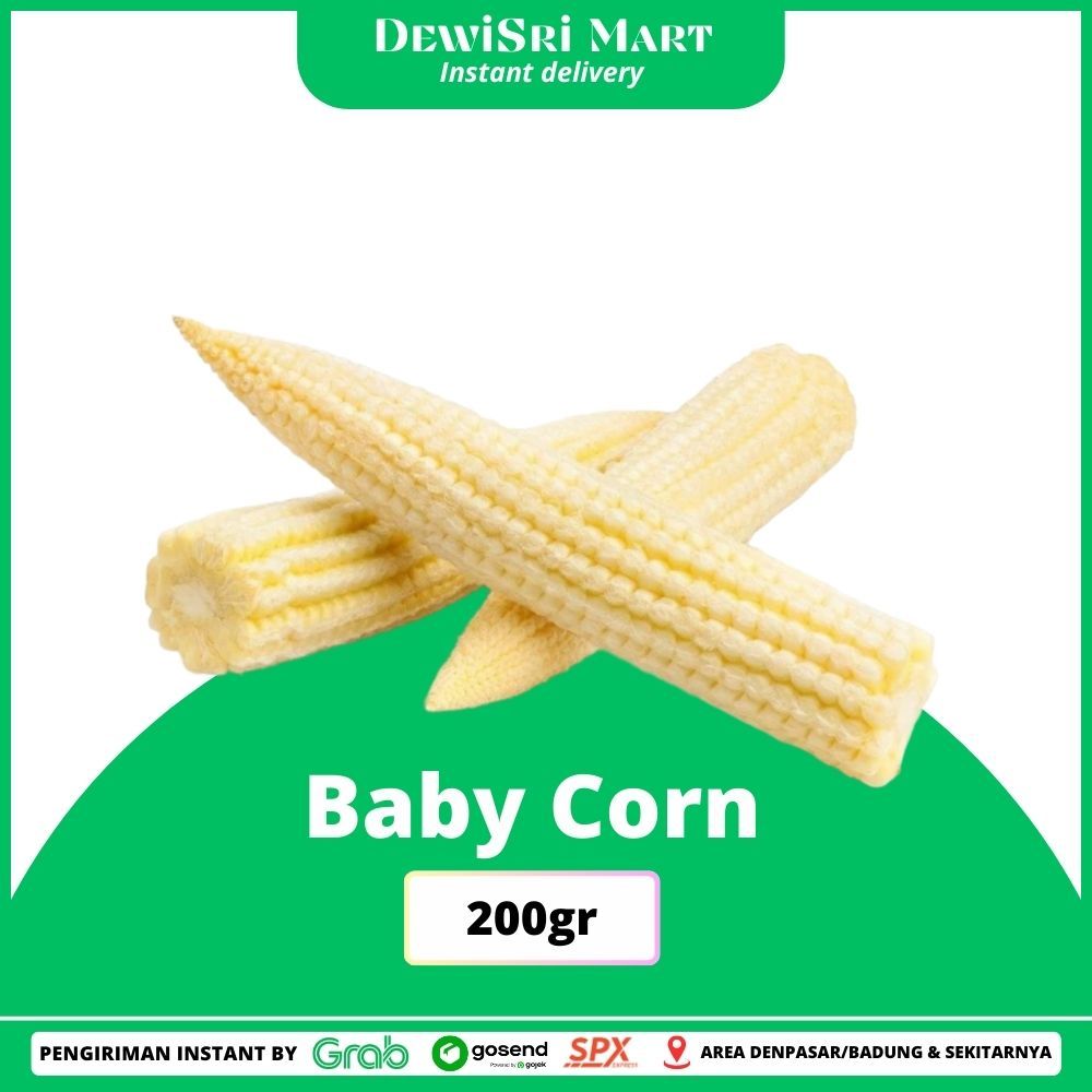 

Baby Corn / Jagung Baby 200gr - Dewi Sri Mart
