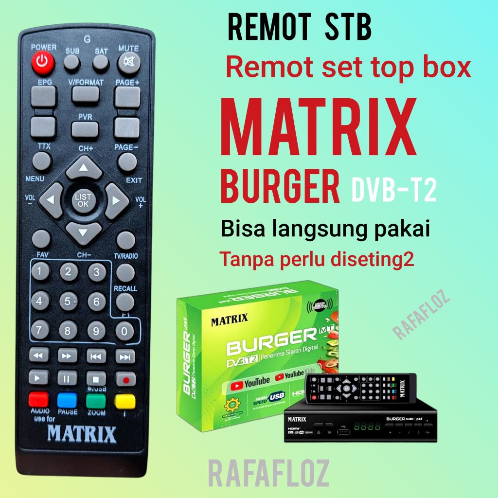 

Ukf5Pc6F4H (Kuliner.Kita) Remote Set Top Box Stb Matrix Burger Dvbt2 Remot Langsung Bisa Pakai