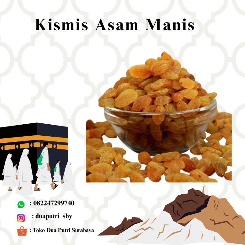 

kismis asam manis kemasan pouch | kismis 1kg | kismis