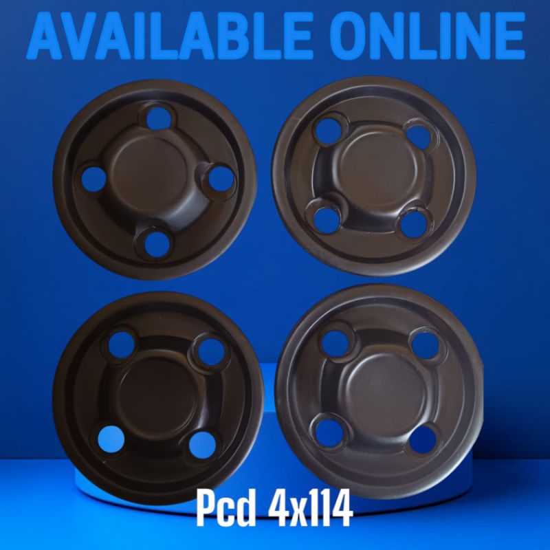 Dop velg kaleng PCD 4X114, (hitam)Bisa untuk Ring 13/14/15/16/17/18