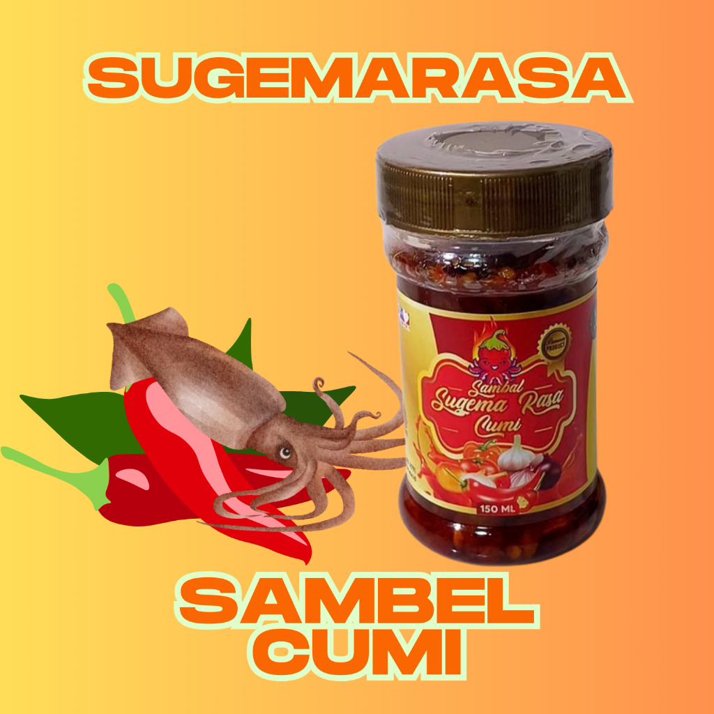 

Sambal Cumi Sugema Rasa, Pedas dan Nikmat, Siap Makan, Lauk Tahan Lama