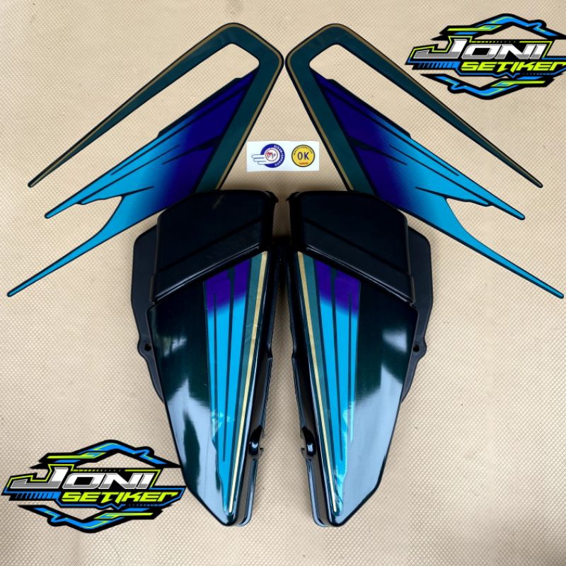 COVER BOK AKI RX KING HIJAU BOTOL FULLSET STRIPING HIJAU 95 TEPONG AKI RX KING HIJAU BOTOL BOK AKI R