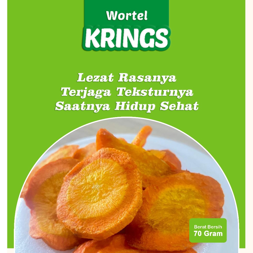 

Wortel Krings - Snack Kering Pouch - Food, Cemilan