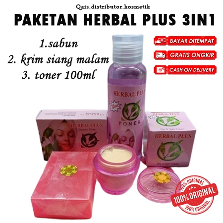 Herbal Plus | Paket Cream Herbal Plus (M) 3in1
