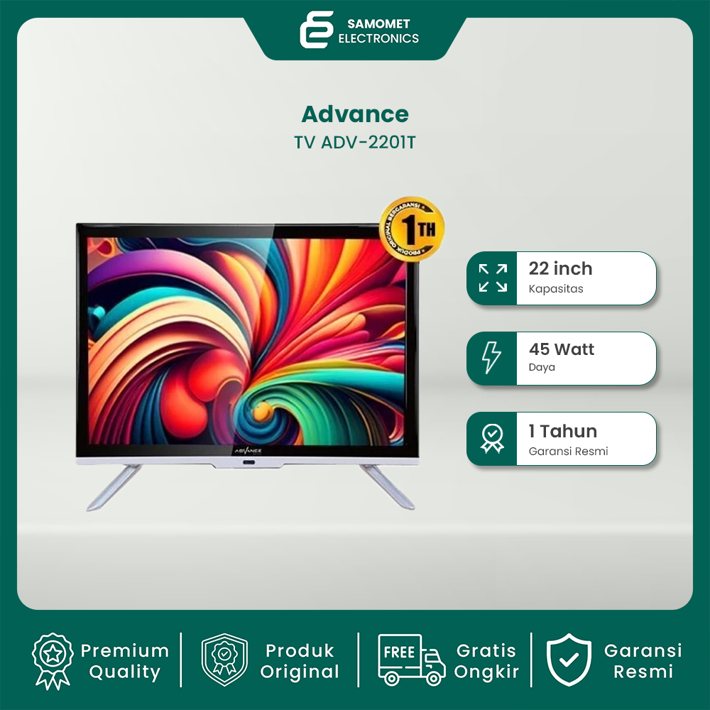 ADVANCE LED TV DIGITAL 22 INCH ADV-2201T | Televisi Advance 22 Inch ADV 2201T | ADV DV-2702T