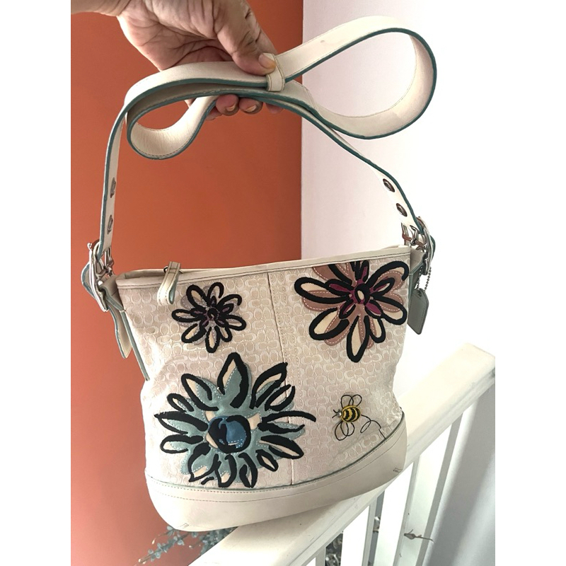 coach soho selempang floral