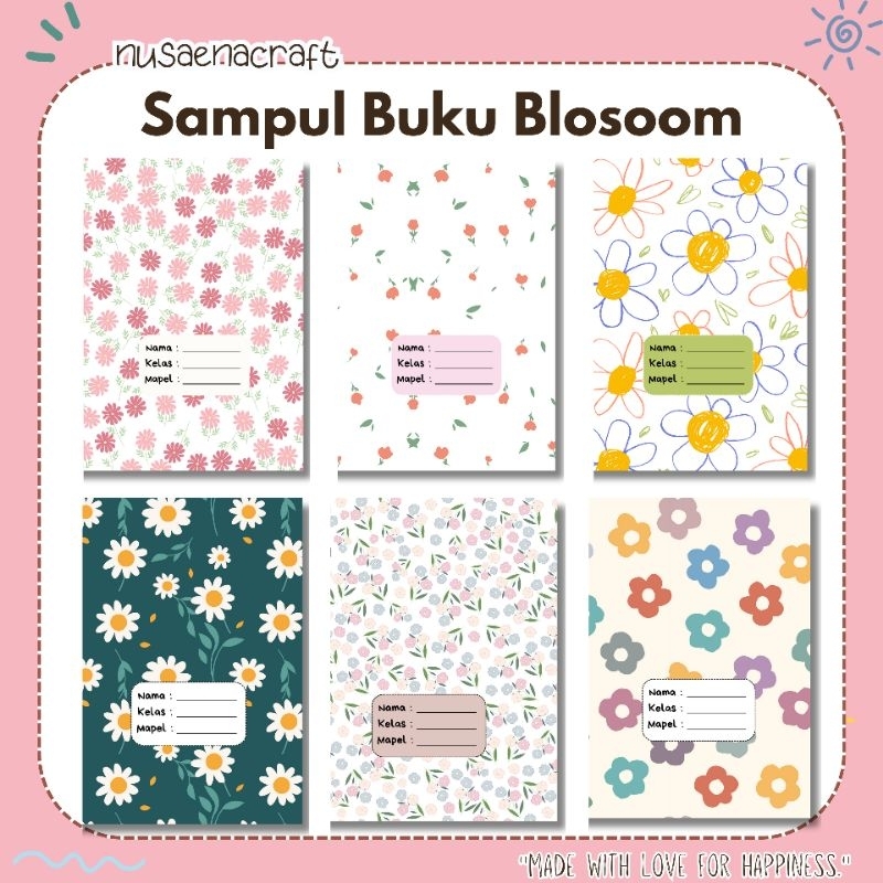 

nusaena craft - Sampul Buku Blossom isi 10