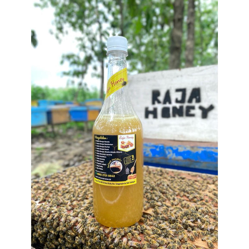 

MADU SUPER 100% asli tanpa campuran madu+royal jelly+bee pollen,kemasan 1000g