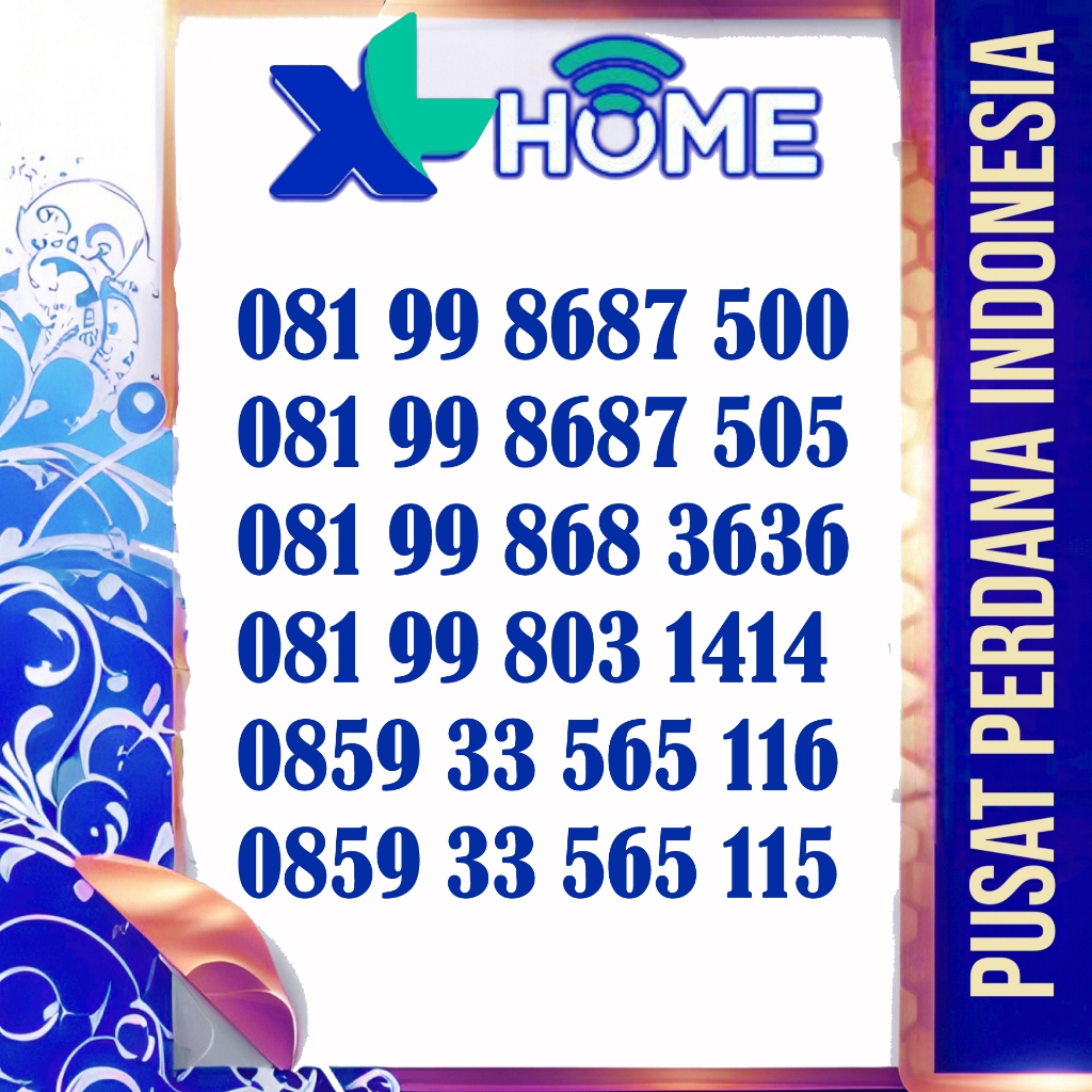 nomer cantik kartu perdana XL kartu segel wajib registrasi