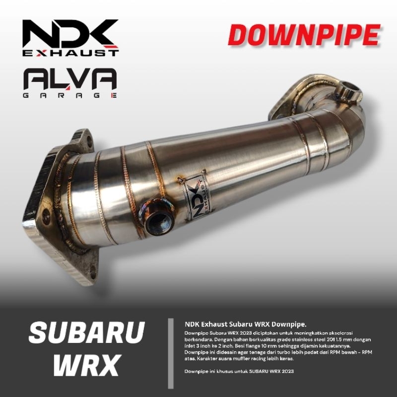 Downpipe Subaru WRX 2023 NDK Exhaust Knalpot Mobil Racing Subaru Downpipe NDK Exhaust Downpipe Racin