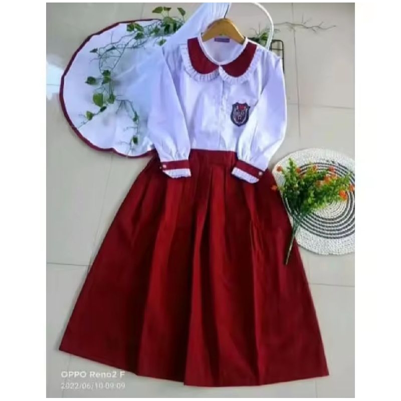 seragam sekolah sd anak perempuan model gamis terbaru seragam sd syari model gamis seragam sd anak p