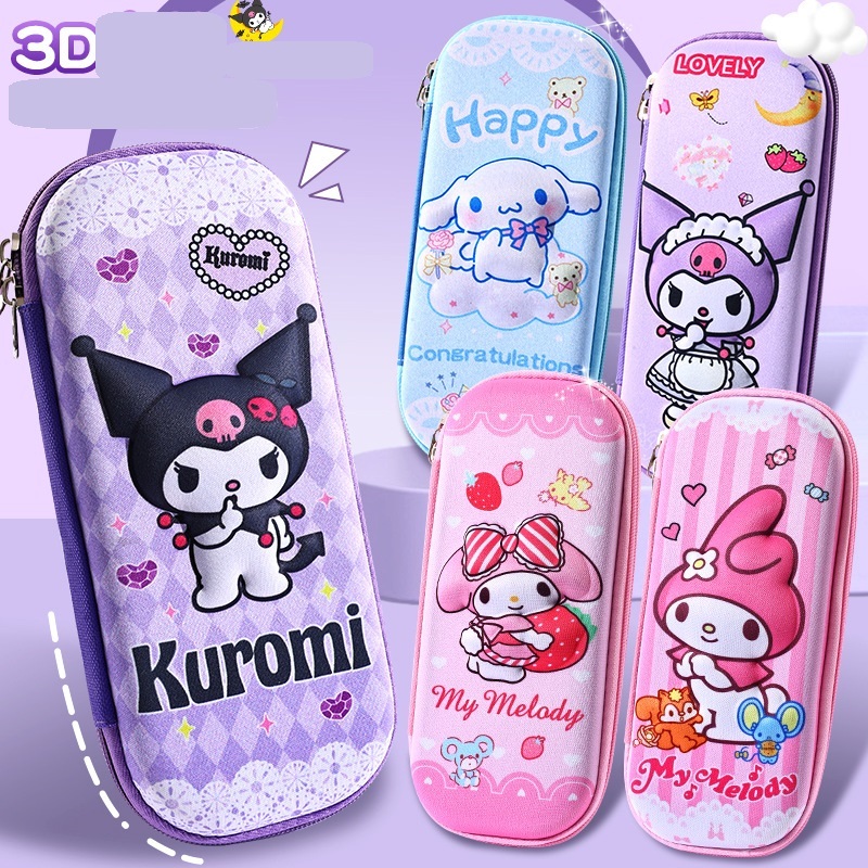 

Kotak Pensil Karakter 3D Sanrio Kuromi Melody DLL