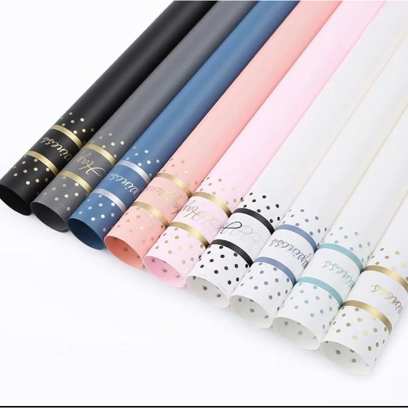 

KB119 Kertas Buket Bunga Happiness Cellophane Flower Wrapping Paper Happiness TO