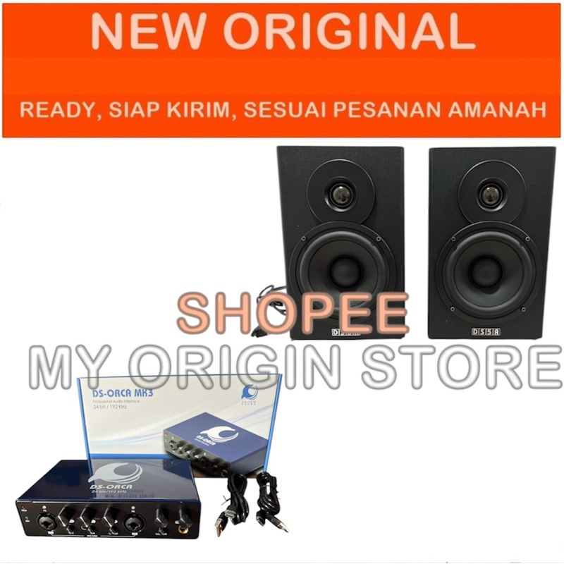NEW ORIGINAL BERGARANSI PAKET DOLPHIN SOUND DS ORCA MK3 SOUNDCARD & SPEAKER DS-5A DS5A MK 3 DS 5A