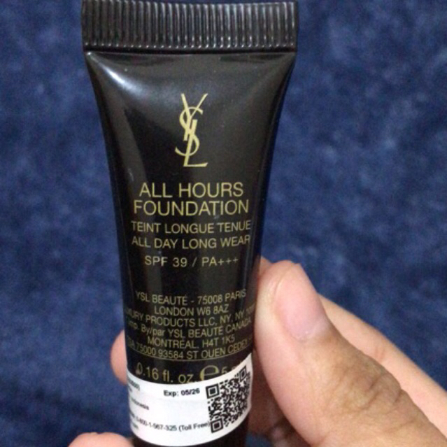 YSL All Hours foundation 5ml foundation ysl beauty mini foundation original 100% ori branded yves sa