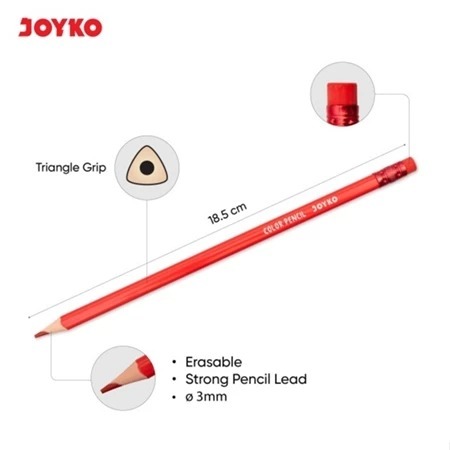 

RB Pensil Warna Joyko Panjang 24 Warna Bisa Dihapus