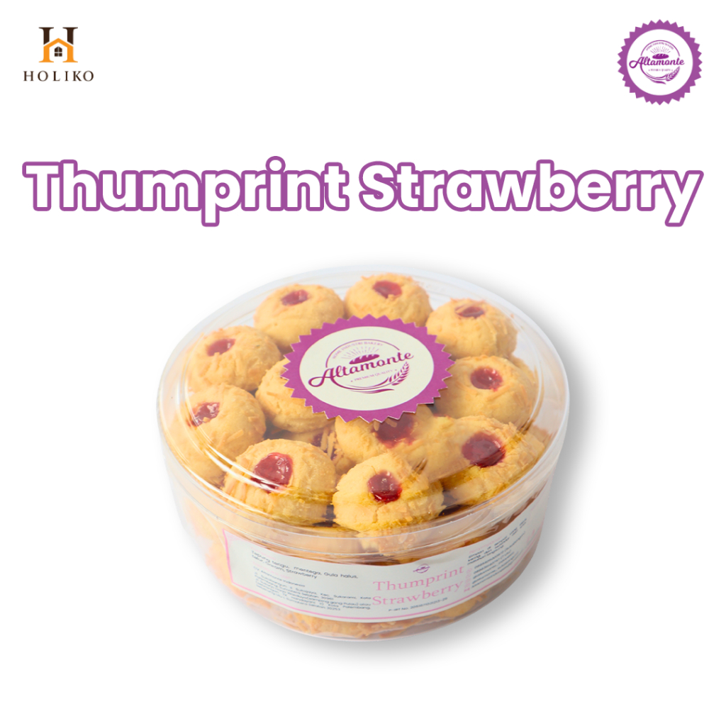 

HOLIKO - Kue Kering Premium Thumprint Strawberry dan Nutella Altamonte