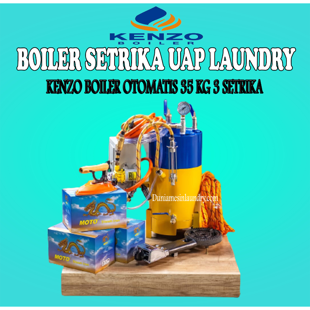 Jual Boiler Setrika Uap Laundry Kenzo Boiler Otomatis Api & Air