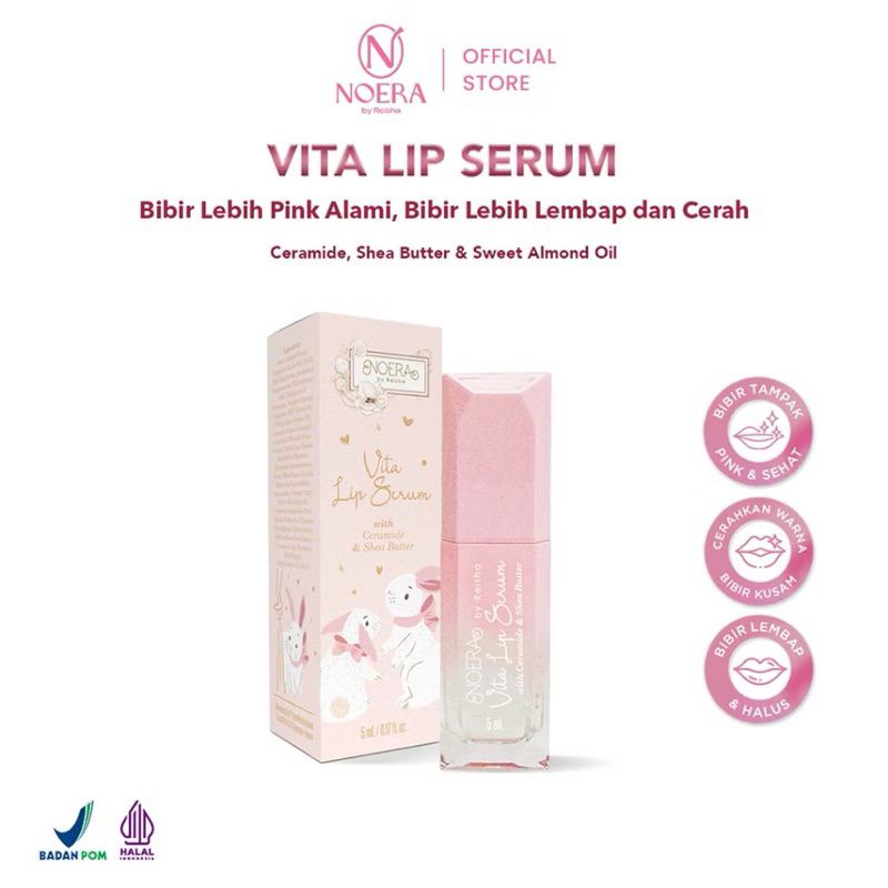 New Noera Vita Lip Serum Noera By Reisha | Noera Lip Gel Noera Lip Serum BPOM