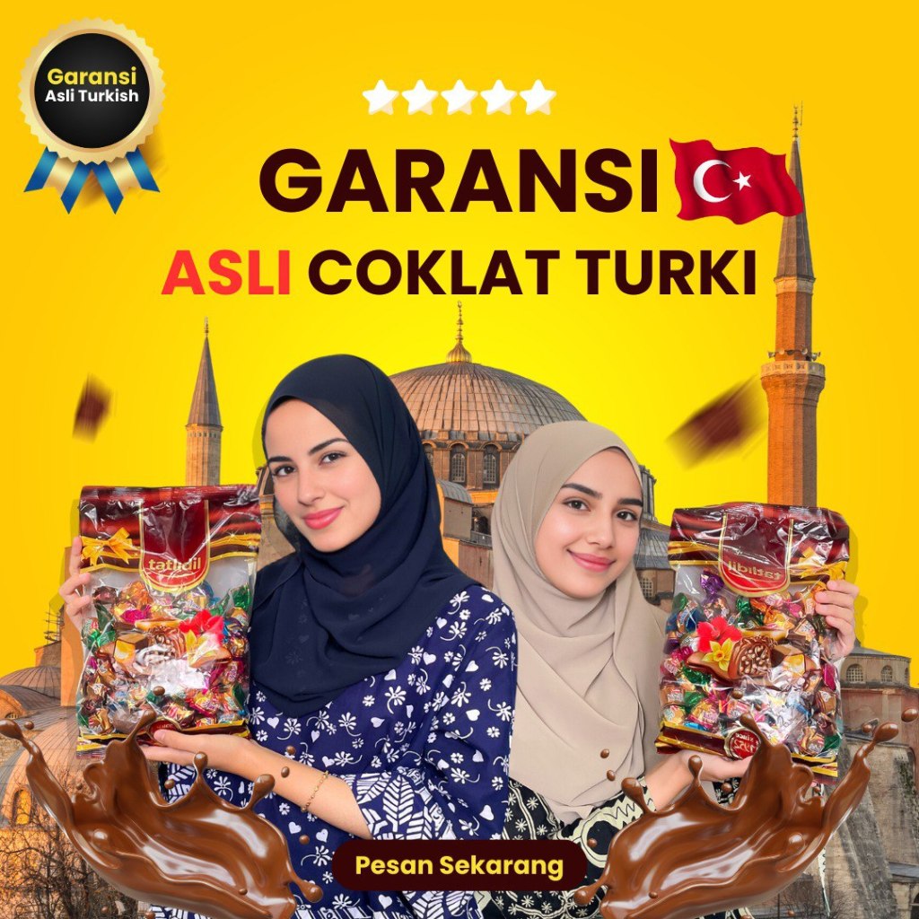 

Premium Coklat Turky Asli 1 Kg | Premium Turkish Chocolate Lumer & Crunchy