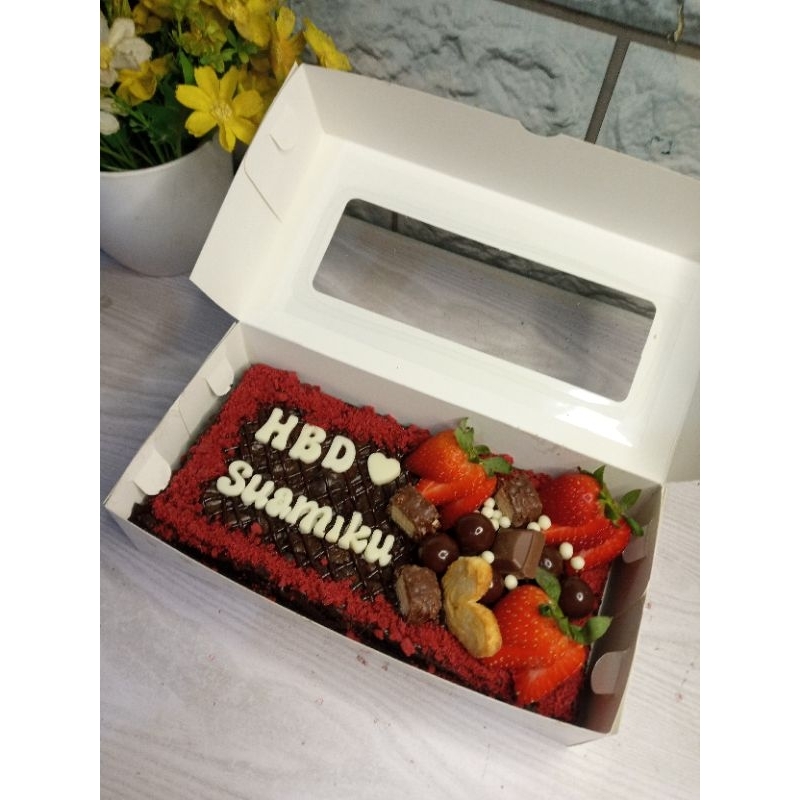 

( ONLY INSTANT ) BROWNIES SHINY CRUST/FUDGY BROWNIES/BROWNIES TERENAK SIZE 20X10