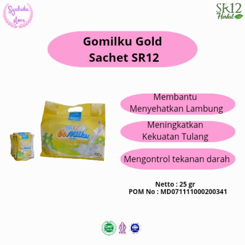 

Gomilku Gold Sachet SR12/ Membantu Kesehatan Tulang, Mengontrol Gula Darah/ Kolesterol Asam Urat BPOM HALAL