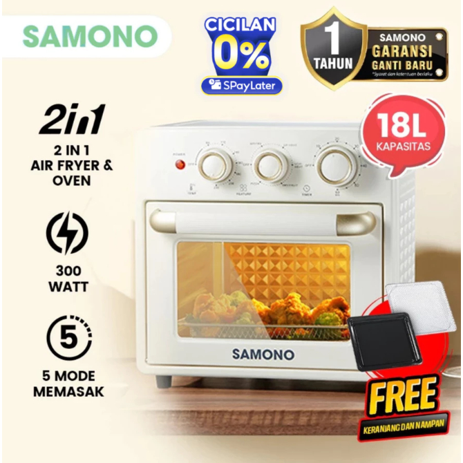 samono SW-AFV18 Air Fryer Oven 2in1