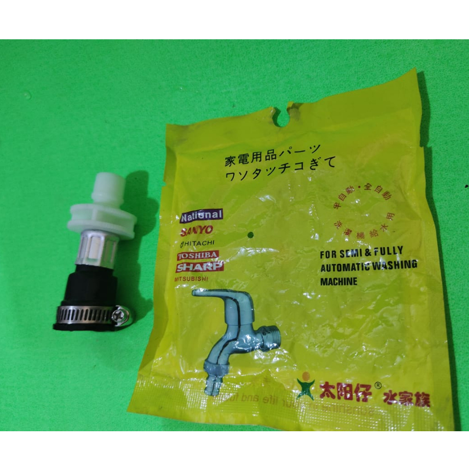 Sambungan Selang Inlet Mesin Cuci / Sambungan Kran / Adaptor Kran Mesin Cuci