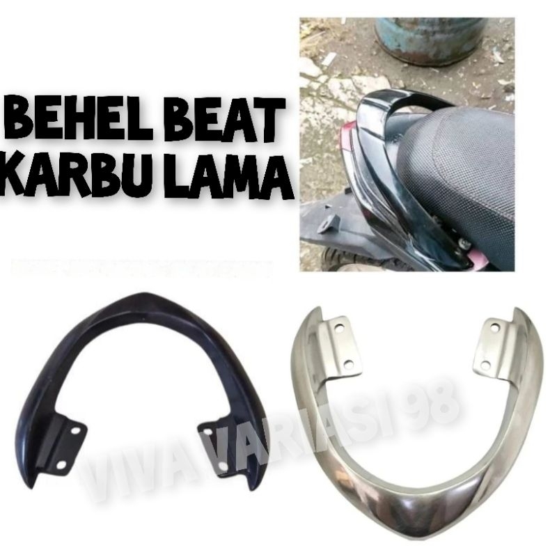 BEHEL BEAT KARBU/PLANGER PEGANGAN JOK BELAKANG MOTOR BEAT KARBU LAMA