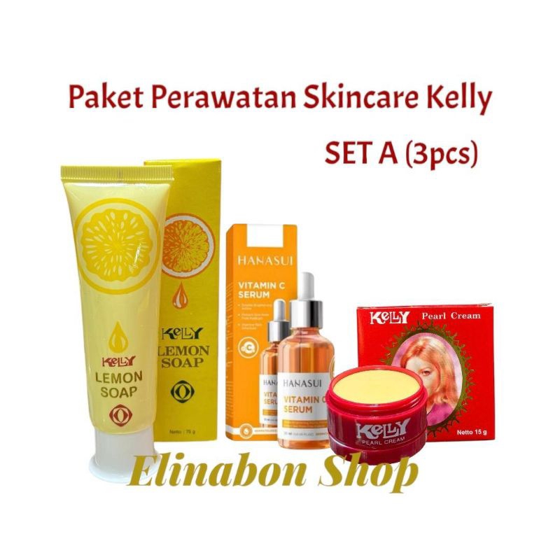 Paket Perawatan Skincare kelly Pear cream & Kelly Lemon Soap
